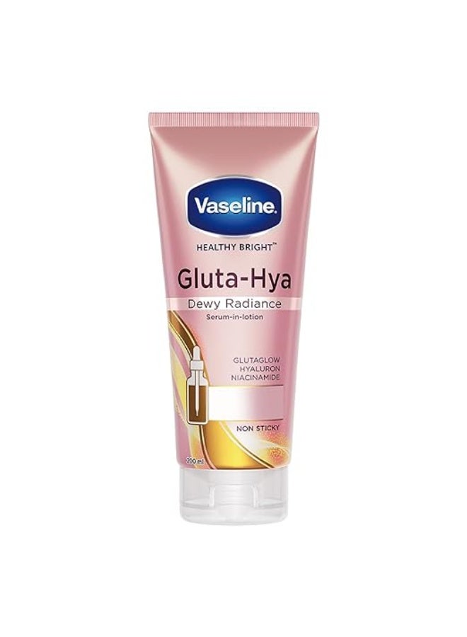 Vaseline Gluta-Hya Dewy Radiance Lotion for Face & Body | Gives Brighter Skin | Glutathione & Niacinamide Infused Moisturizer, 200ml - Image 4